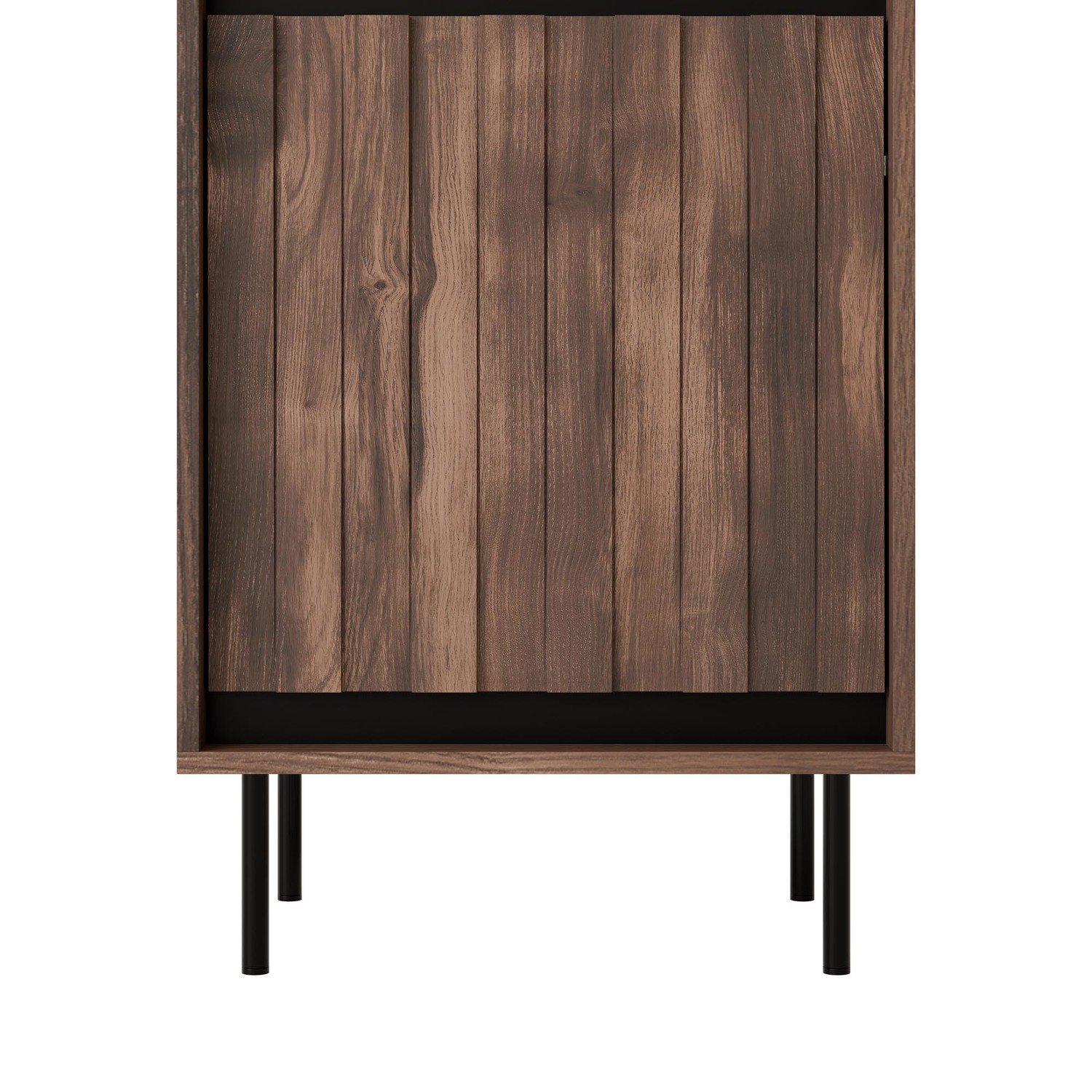 Witryna SWING W-1 Orzechowy/Czarny - obrazek 2