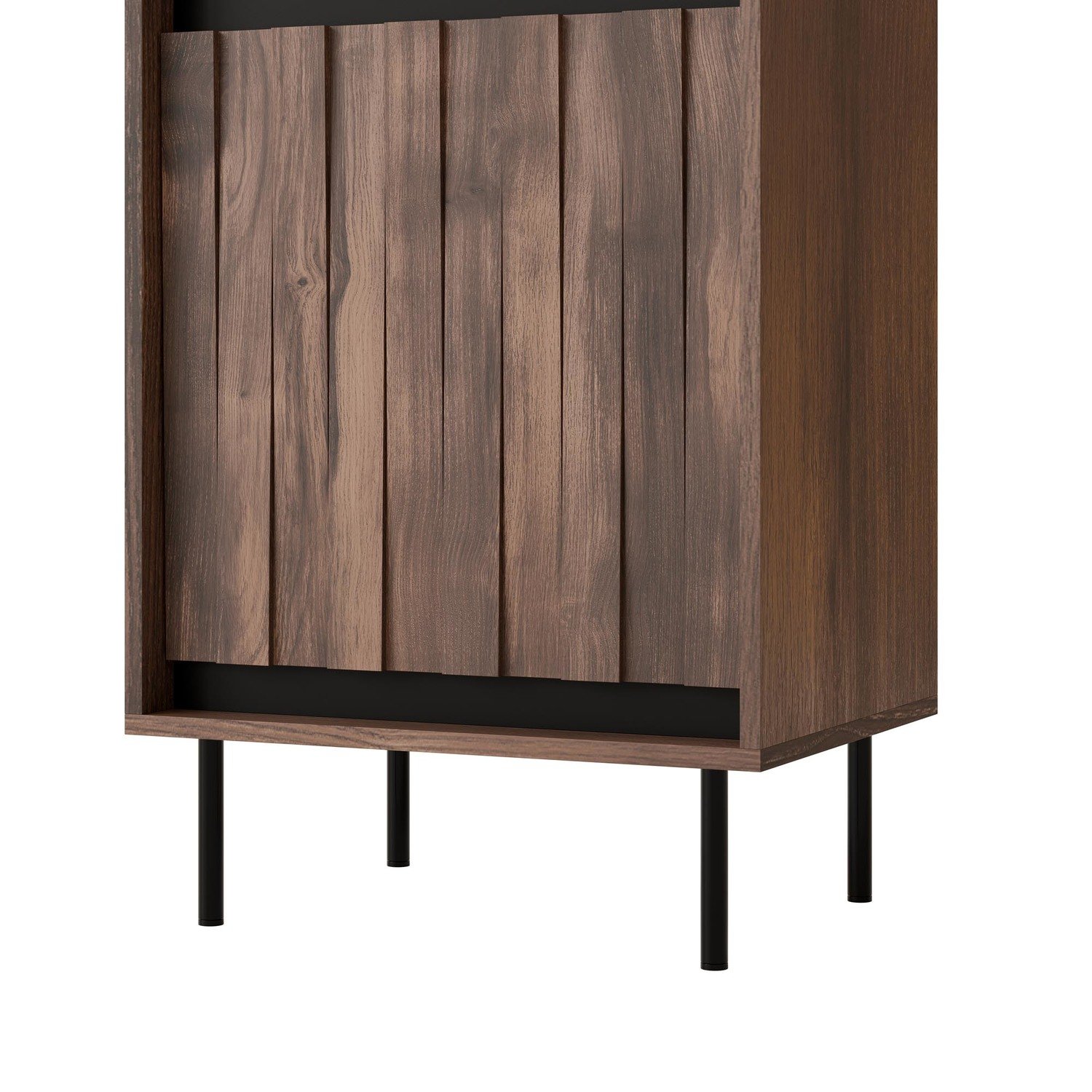 Witryna SWING W-1 Orzechowy/Czarny - obrazek 4