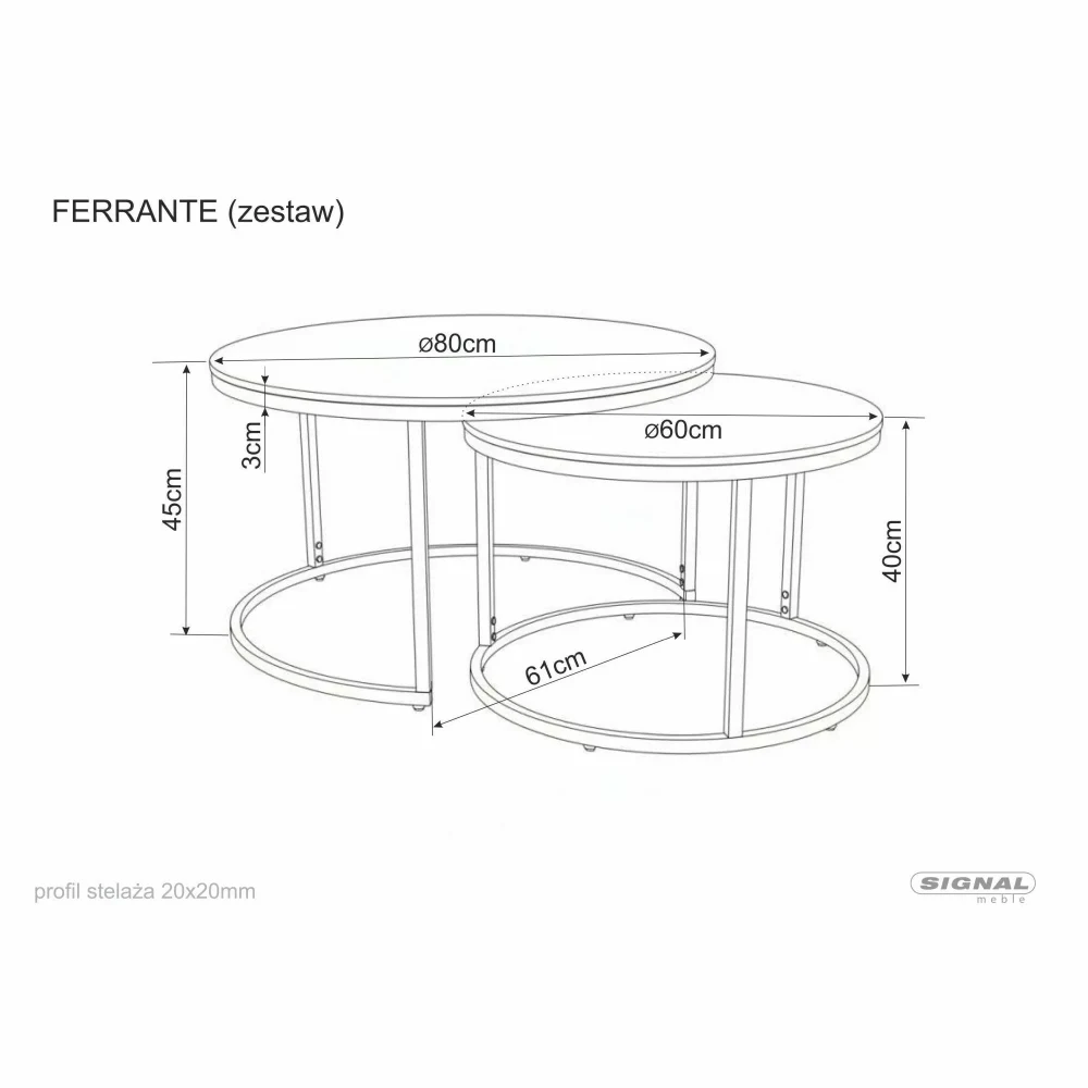 Zestaw ław Ferrante B - obrazek 6